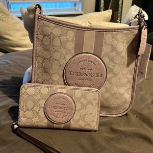 Coach SG JAC STRAP DMSY FIL-Soft Lilac w matching wallet